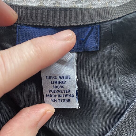 J.Crew Dress Womens 2 Gray Wool Sheath Cap Sleeve Pockets Career Classic - Picture 7 of 11